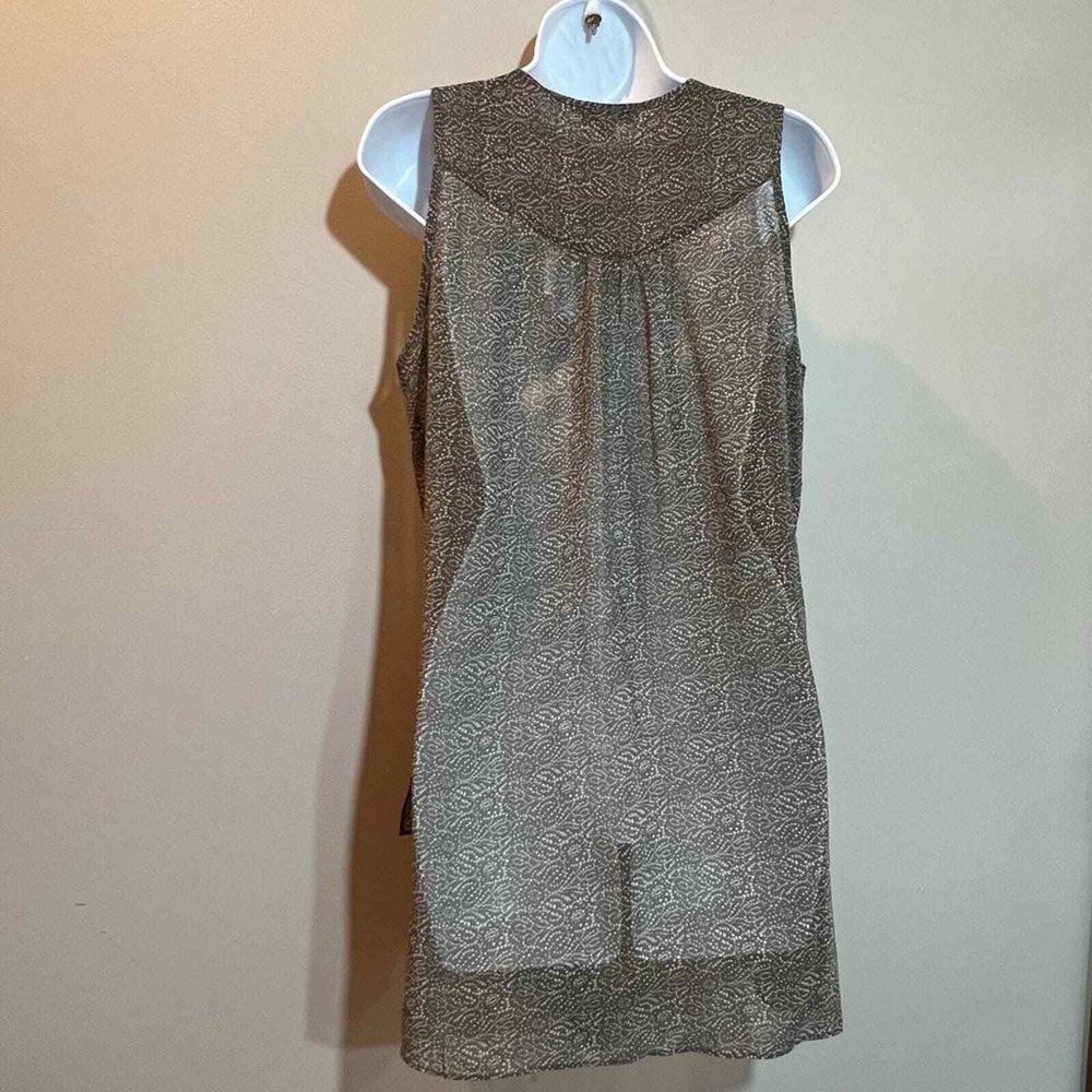 CAbi chiffon Lagenlook sleeveless Lightweight Neutral‎ Tunic vest small NWT - Picture 6 of 8